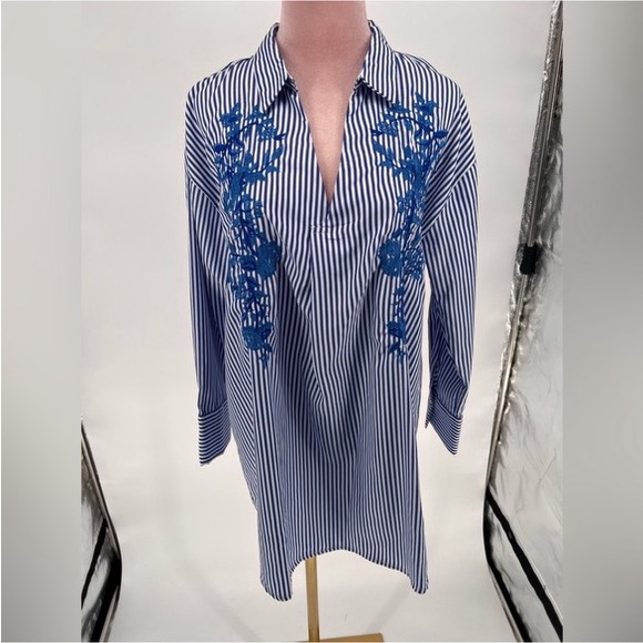 EUC Karen Saddler Striped Tunic - Picture 2 of 11